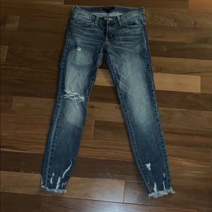 Flying Monkey Los Angeles Blue Ripped Skinny Jeans